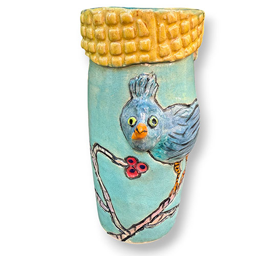 Carolyn Simmons 8.5" Little Birdie Vase DP6002